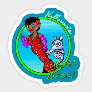 Halloran's Witch's Brew Mermaid variant label Sticker